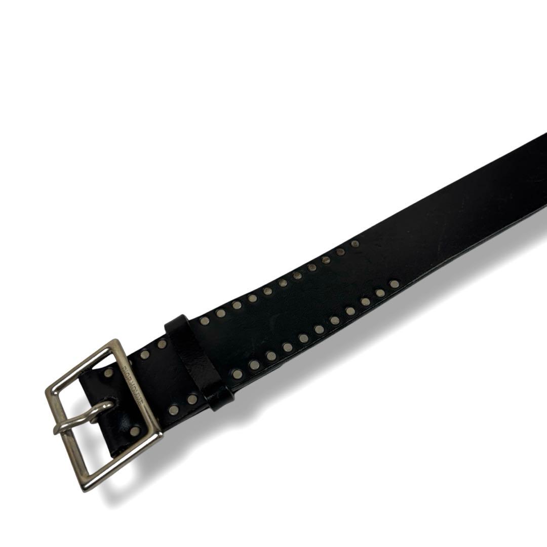 Dior homme 06aw レザー ベルト エディ期 スタッズ 黒 ブラック