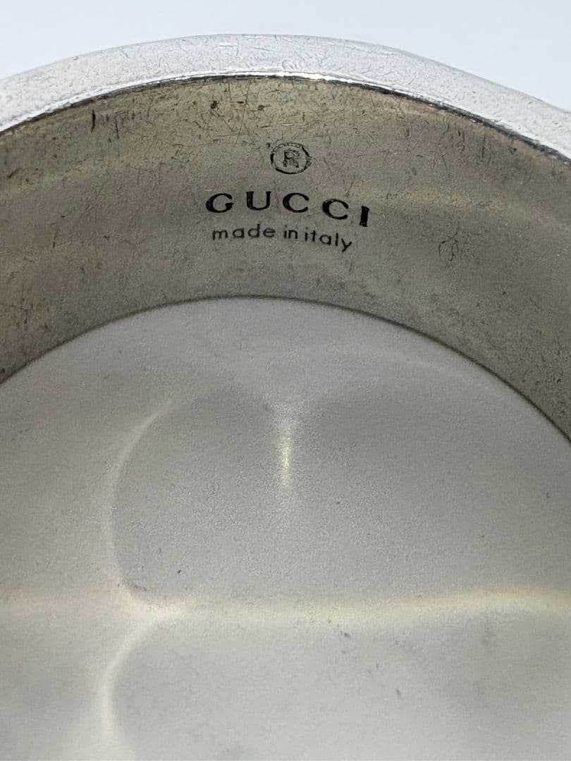 GUCCI ブランデッドG スカルワイドリング 刻印サイズ20号【箱/ポーチ付】