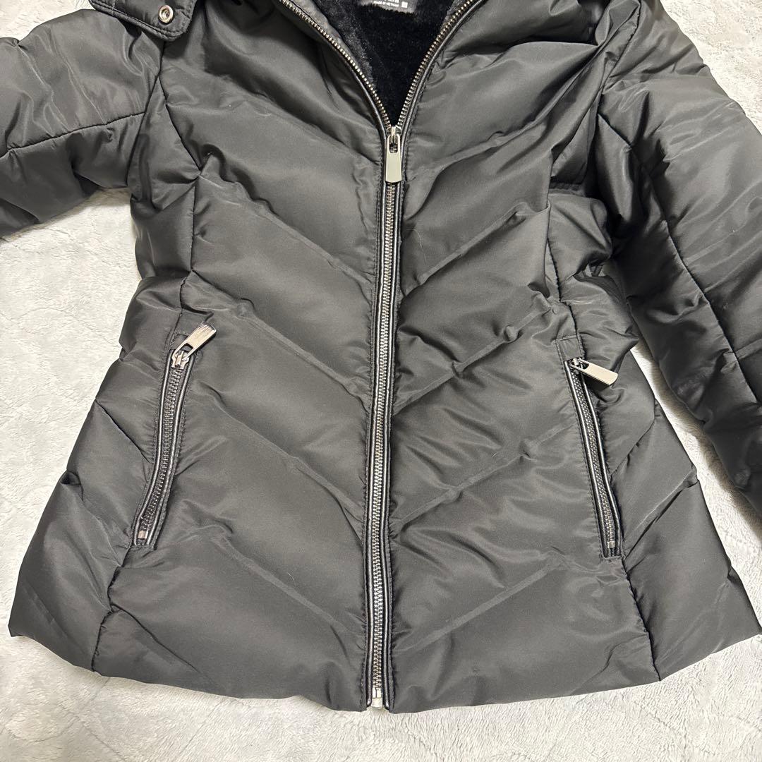 3way ZARA ザラ ダウンジャケット ボア ファー付き ブラック S