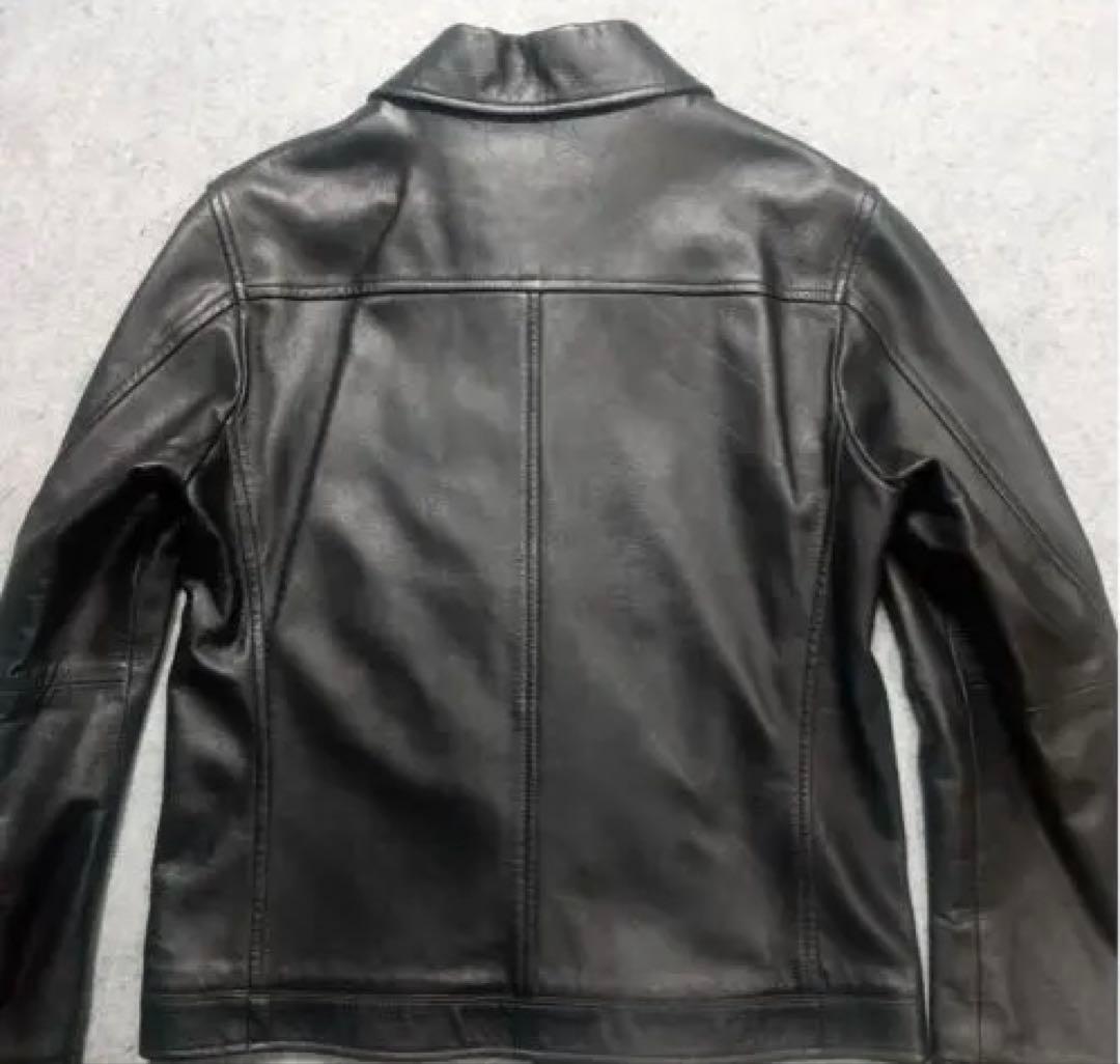 美品✨バーバリーブラックレーベル ラムレザー ライダース M ノバチェック