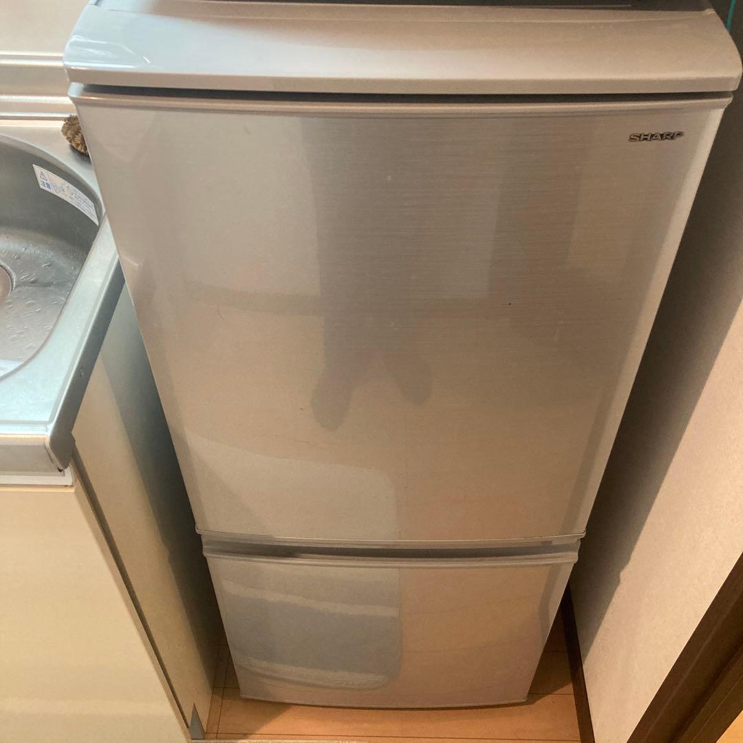 SHARP 冷蔵庫　左右開き　137L シルバー　SJ-D14D-S