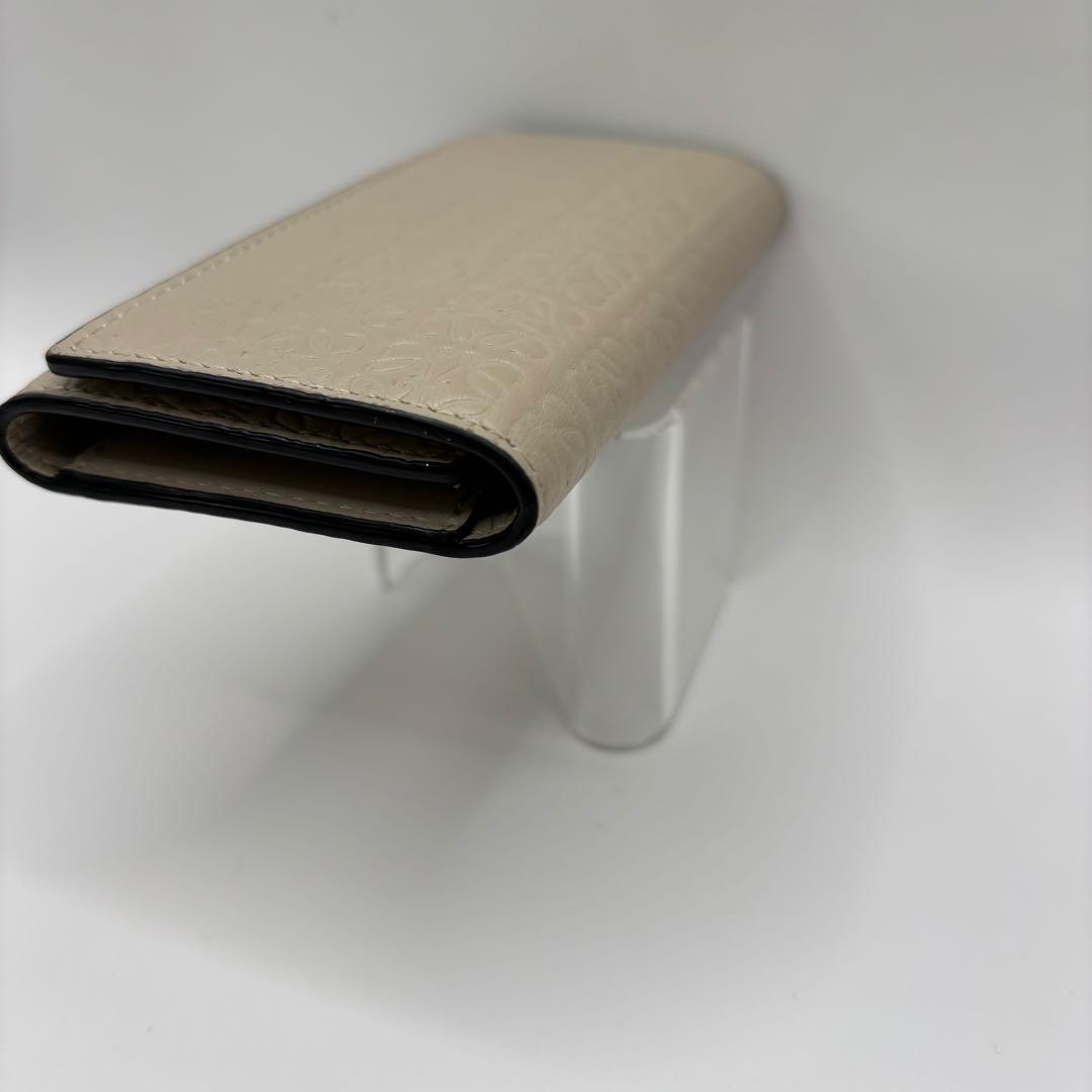 LOEWE キーケース　6連　リピートアナグラム　ライトオーツ　ベージュ