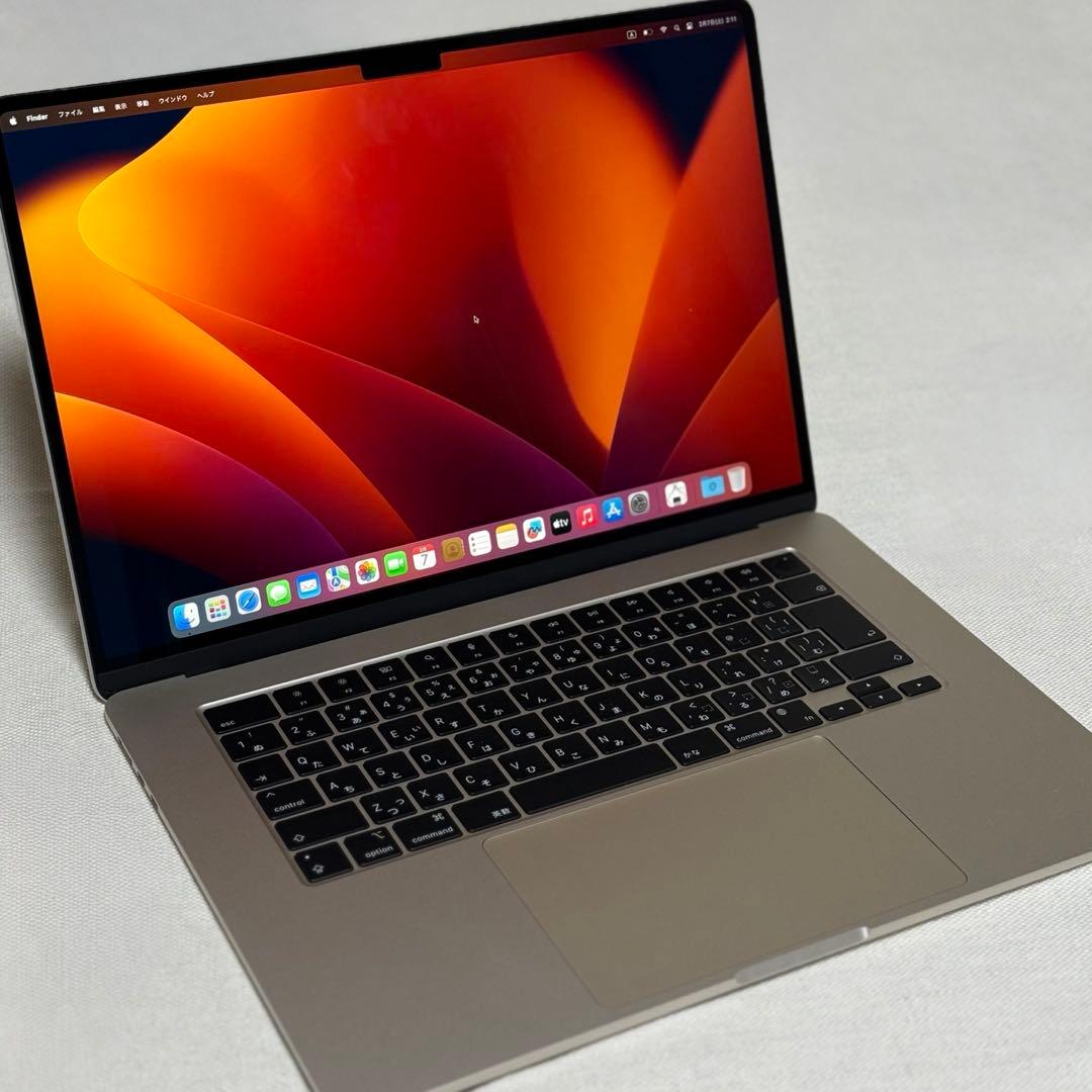 【ほぼ新品】MacBook Air 15inch 充放電5回 バッテリー100%