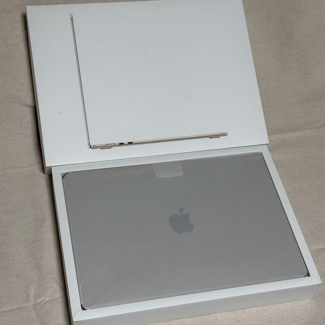 【ほぼ新品】MacBook Air 15inch 充放電5回 バッテリー100%