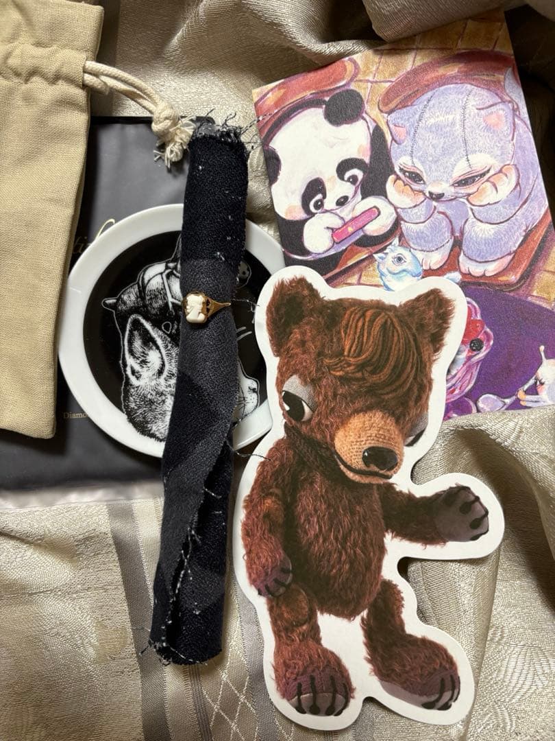 英国　アンティーク　k9 カメオ　リング　指輪　ヒグチユウコ検索samulo