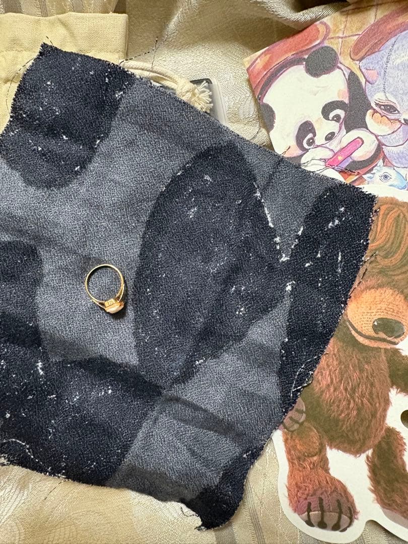 英国　アンティーク　k9 カメオ　リング　指輪　ヒグチユウコ検索samulo