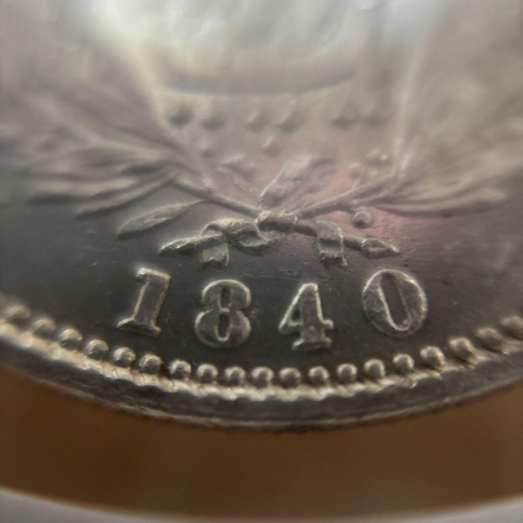 1840年 ヴィクトリア　インド ルピー銀貨 AU 58 NGC