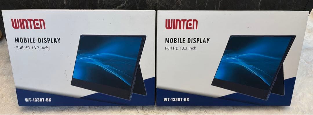 WINTEN モバイルディスプレイ WT-133BT-BK 13.3(2台)