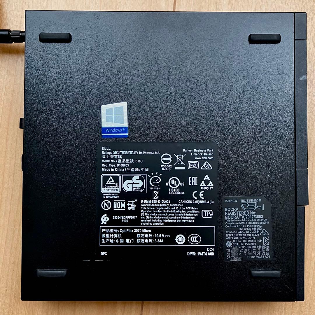 ミニPC Dell OptiPlex 3070 i7-9700T Office