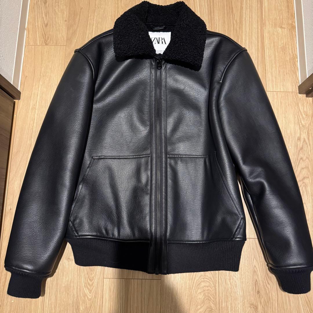 ZARA ザラ　レザージャケット　ボア　ジャケット