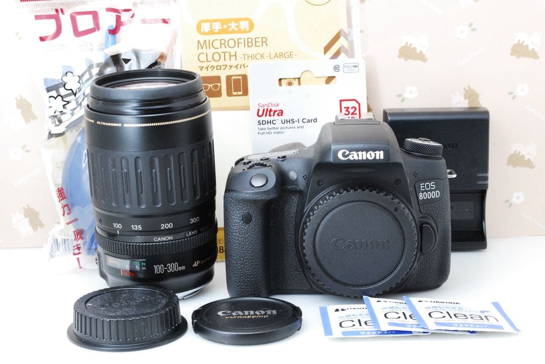 美品❤️Wi-Fi❤️Canon eos 8000D❤️自撮り❤️高性能デジタル一眼レフ