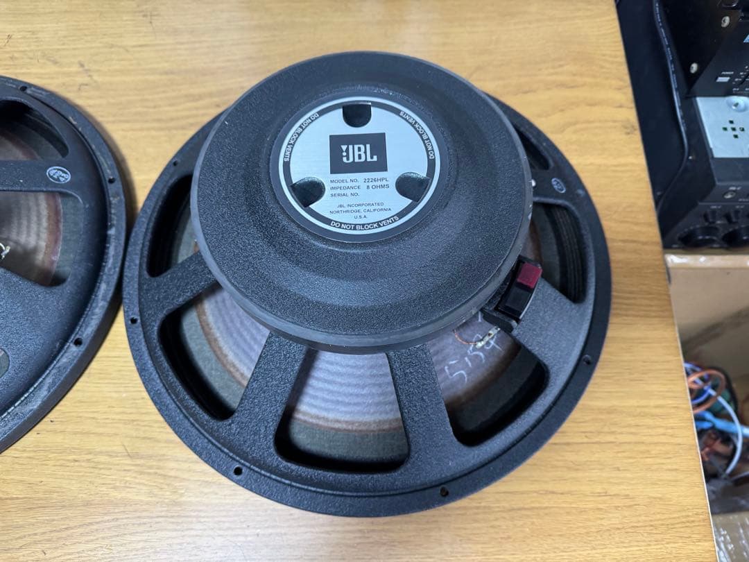 JBL 2226HPL ペア　38cm 15インチ　ウーファー　スピーカー