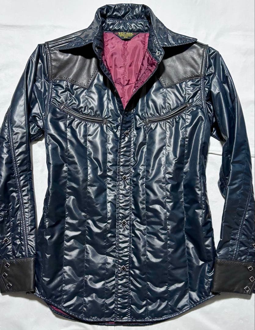 未使用 WESTRIDE 5万円程 レザー 革 シャツ ジャケット 新品 保管