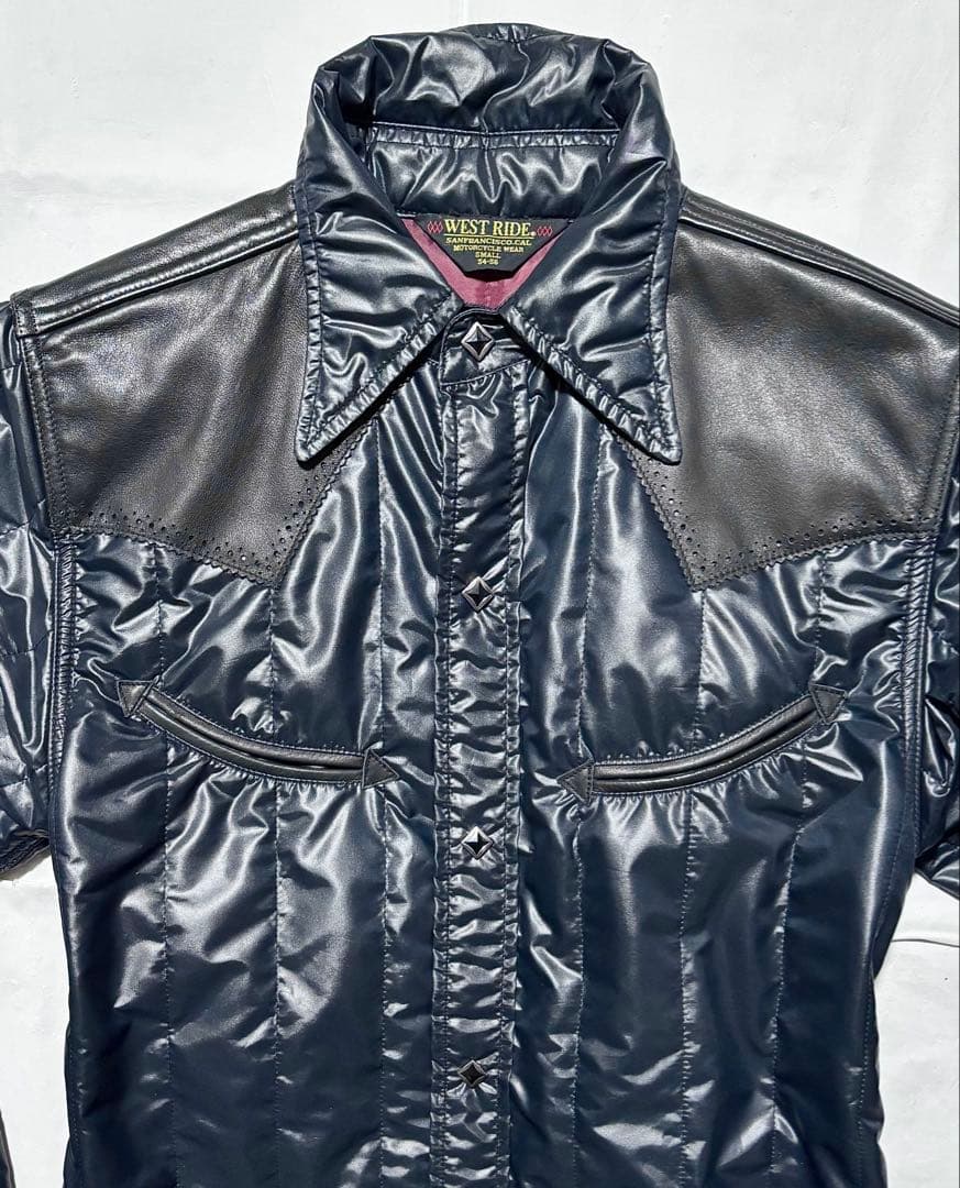 未使用 WESTRIDE 5万円程 レザー 革 シャツ ジャケット 新品 保管