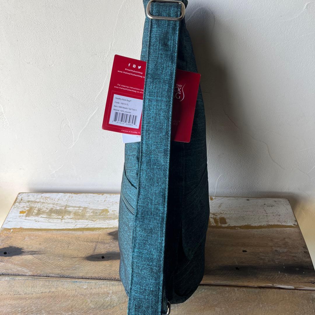 Healthy Back Bag メタリック　ツイル　ティール　S 青緑　鴨
