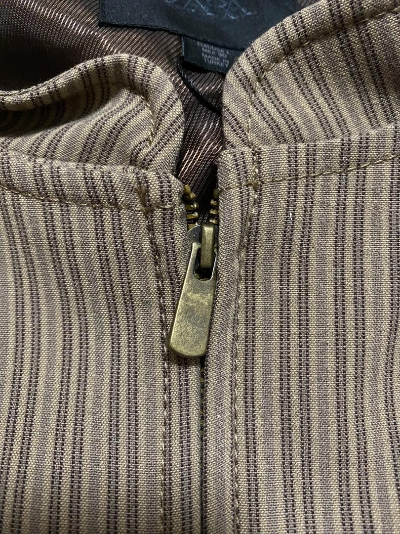 ZARA ストライプ柄フィットブレザー L　 ナポレオン