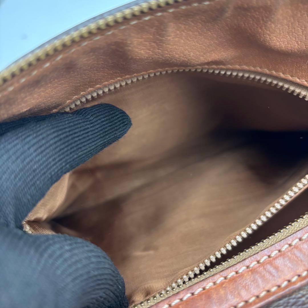 セリーヌ ボストンバッグ マカダム モノグラム トリオンフ レザー PVC 旅行