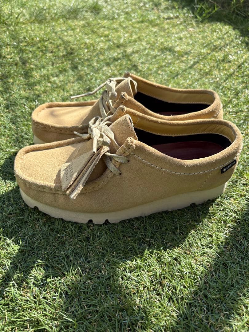 Clarks ワラビー　GTX モカシン ベージュ