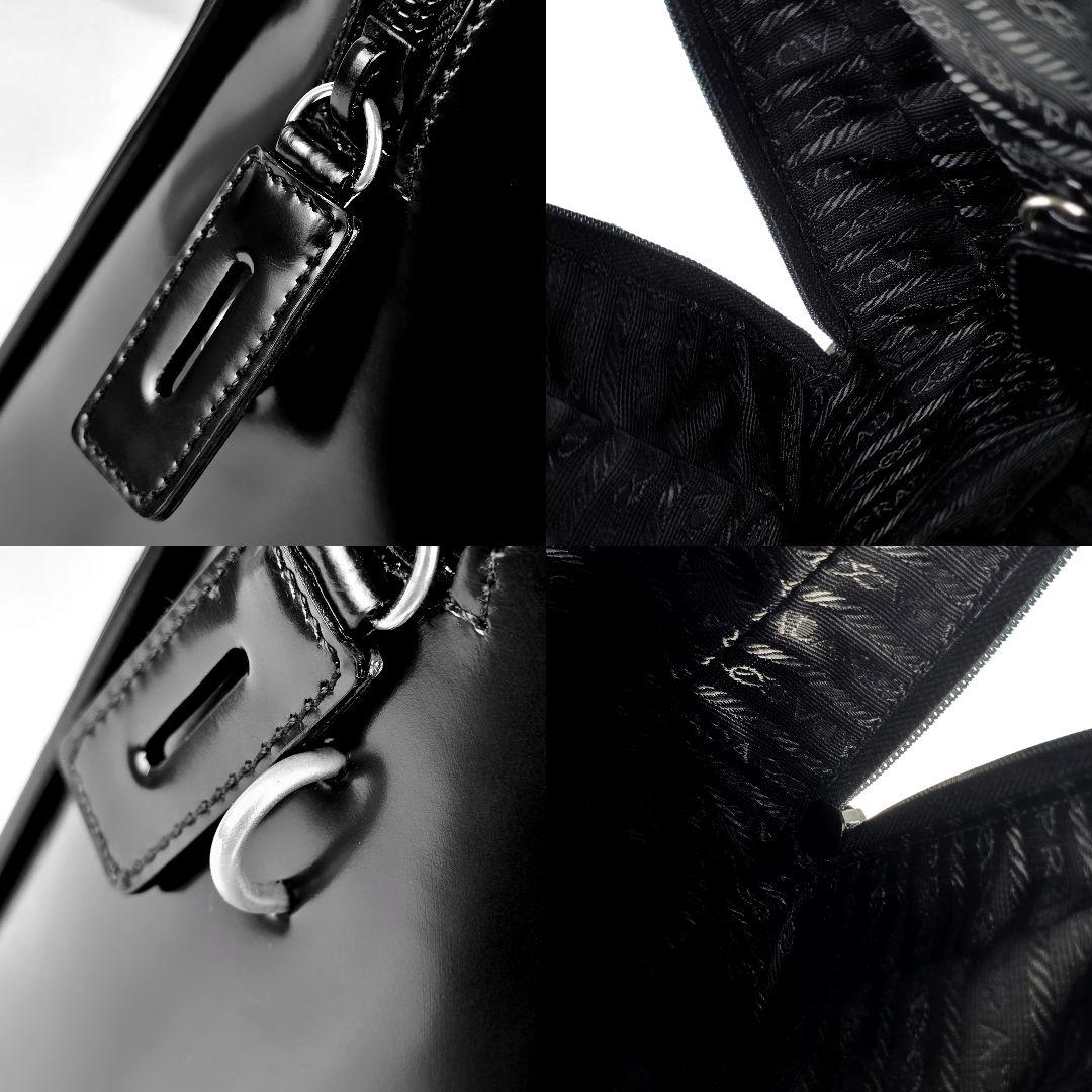 美品 プラダ 三角ロゴ テスート レザー ビジネスバッグ トートバッグ