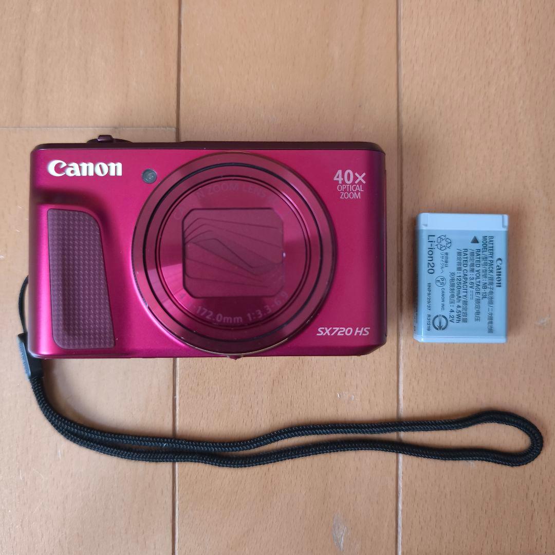 お盆セール最終日 Canon SX720 HS 赤 本体（動作品）動作確認済み
