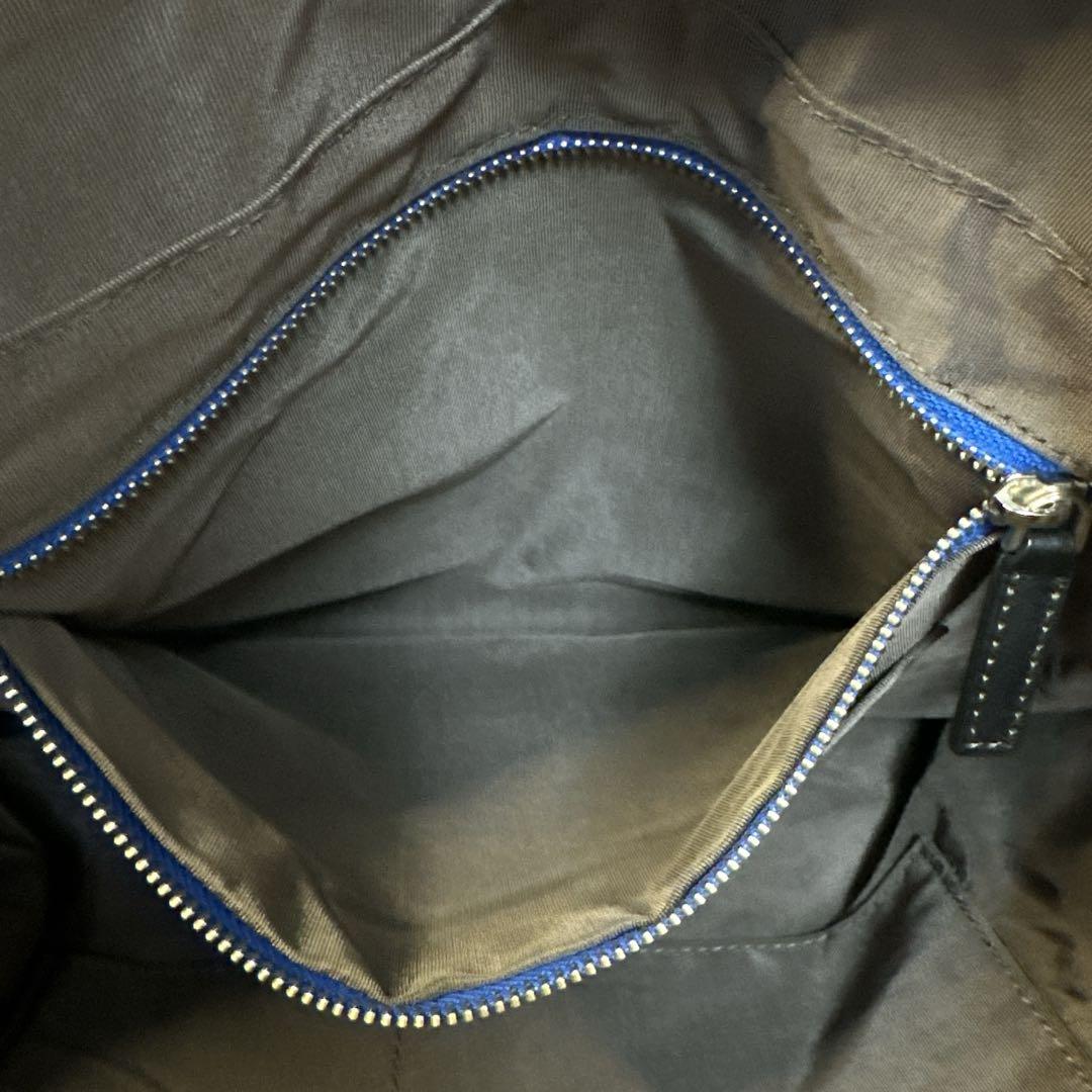 ポールスミス マルチストライプ ナイロン トートバッグ ブラック 大容量