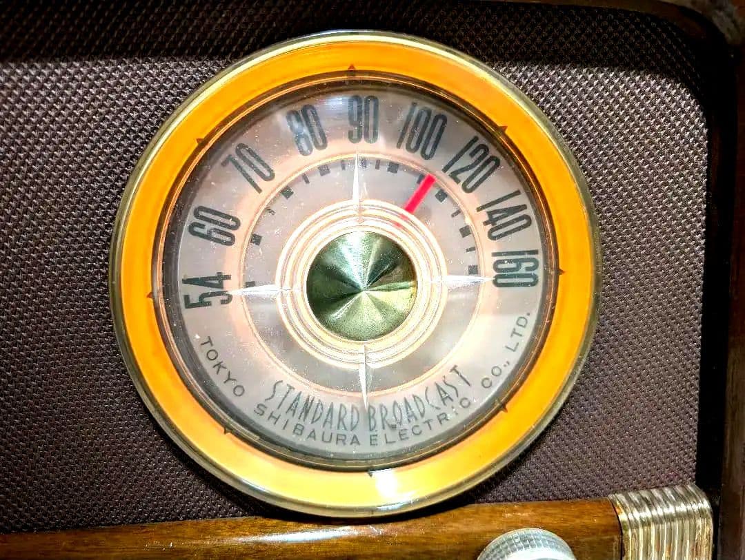 マツダ614A　昭和レトロ真空管ラジオ　bluetooth付　家族団らん