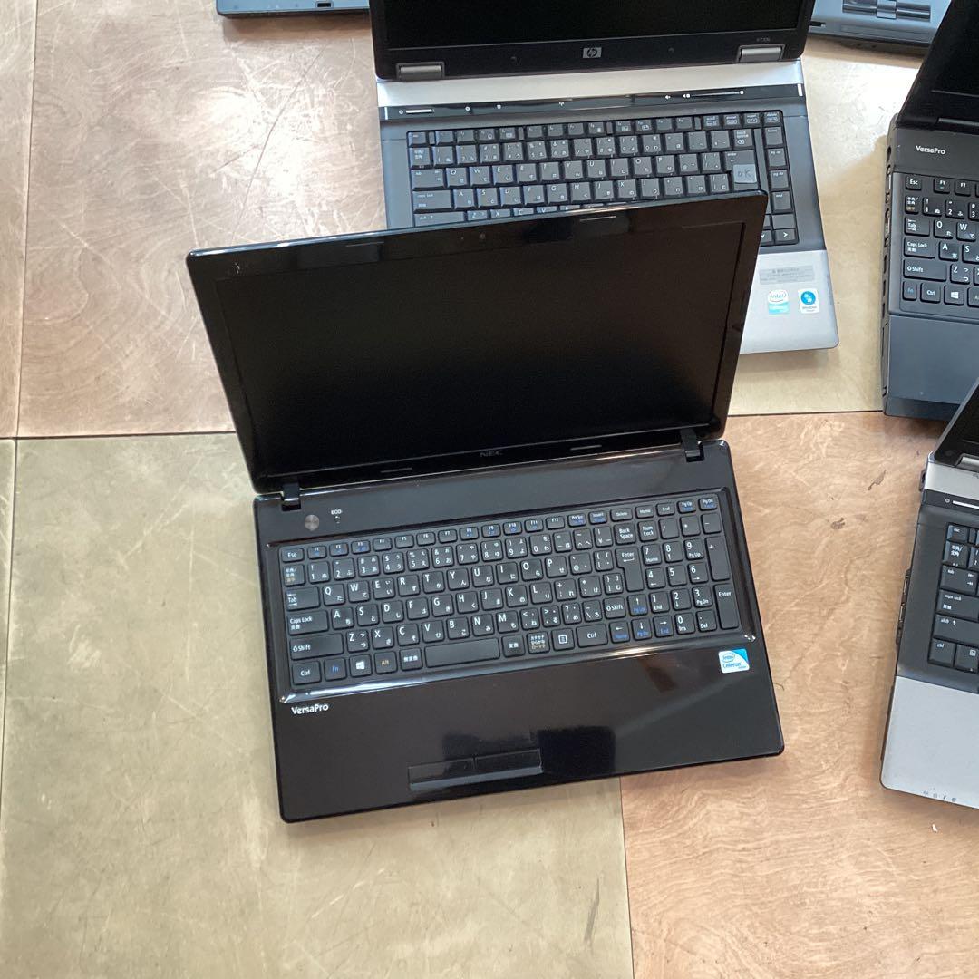 ジャンク品HPとNECのノートパソコン8台