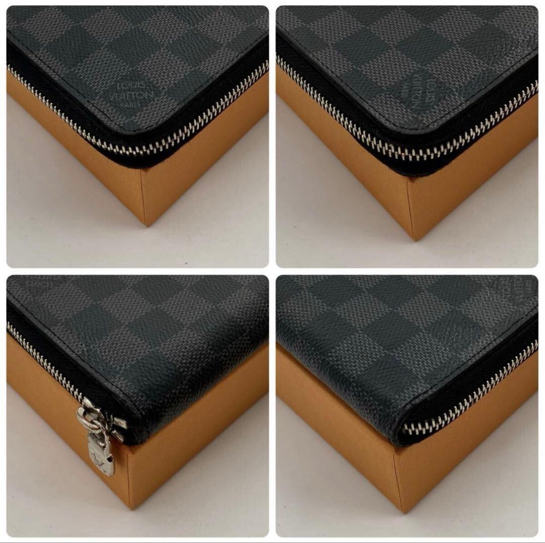 【現行モデル】ルイヴィトン ダミエ グラフィット ジッピーウォレット　黒