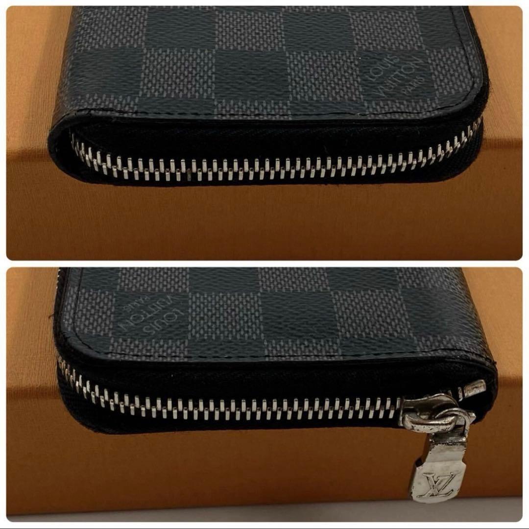 【現行モデル】ルイヴィトン ダミエ グラフィット ジッピーウォレット　黒