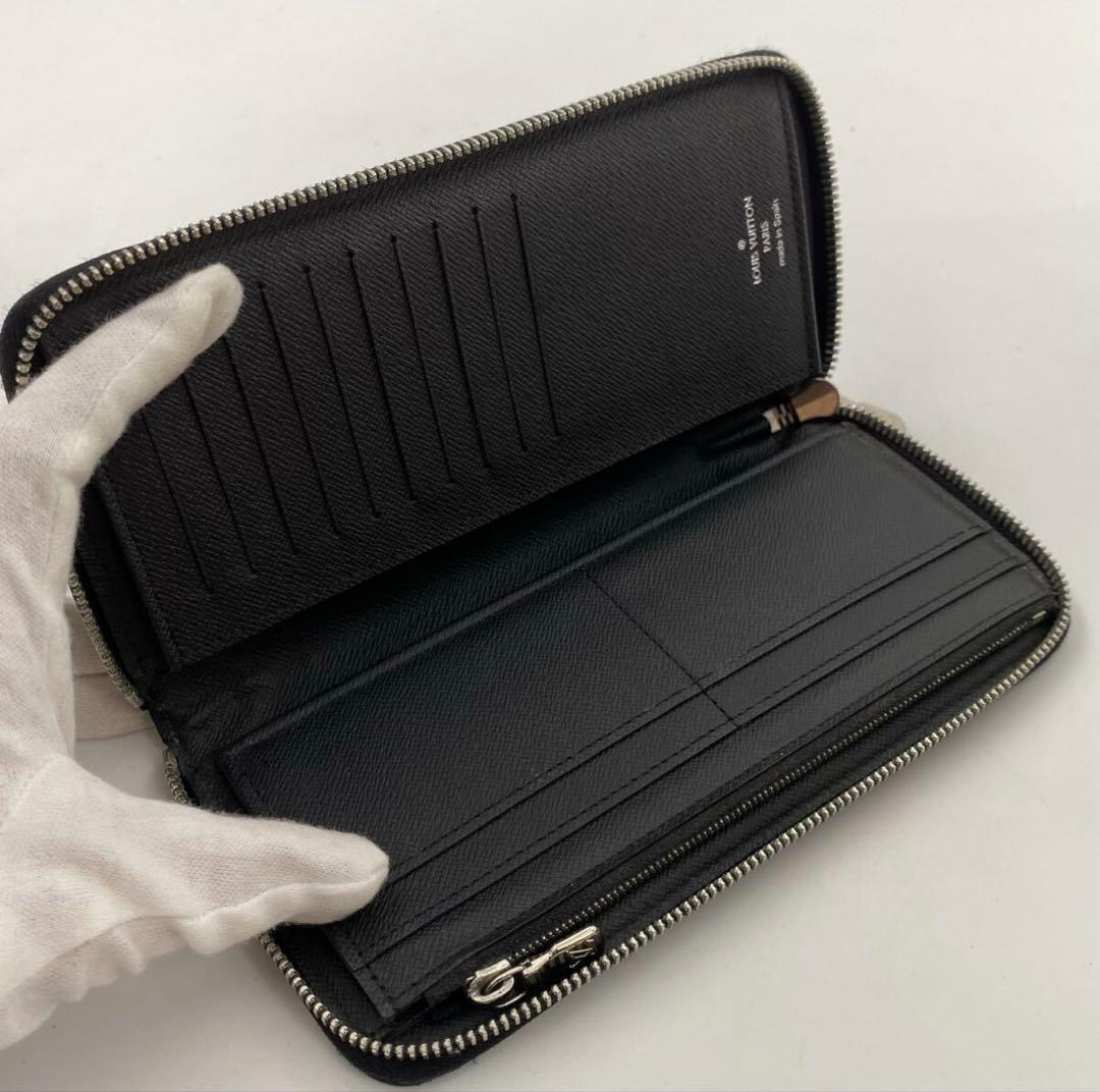 【現行モデル】ルイヴィトン ダミエ グラフィット ジッピーウォレット　黒