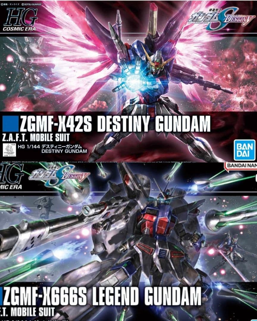 HG デスティニーガンダム HG レジェンドガンダム