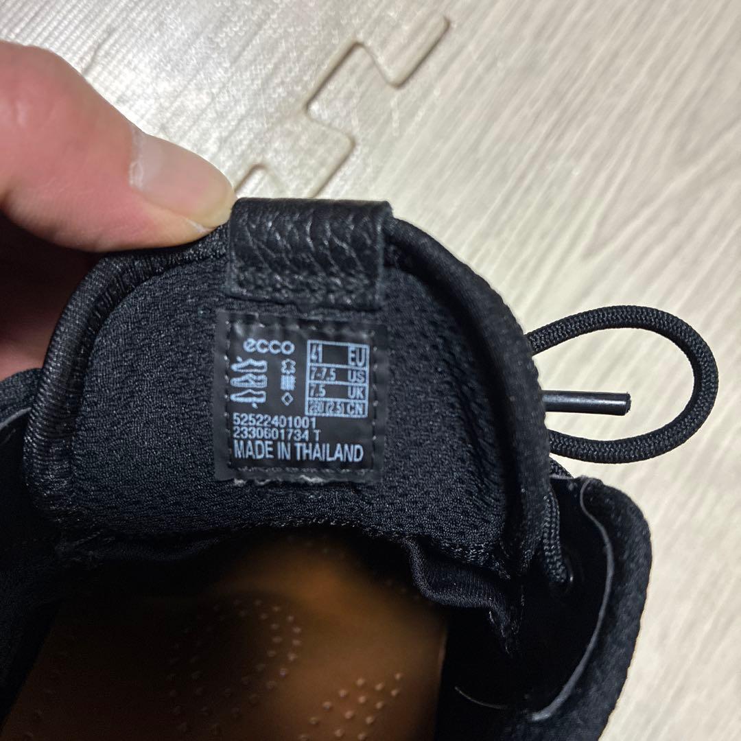 ecco Viritex ブラックスニーカー