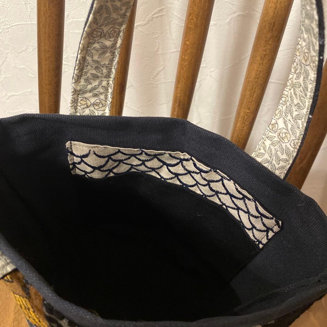 ♡handmade♡ ミナペルホネン　　　まぁるい底のバケツバッグ