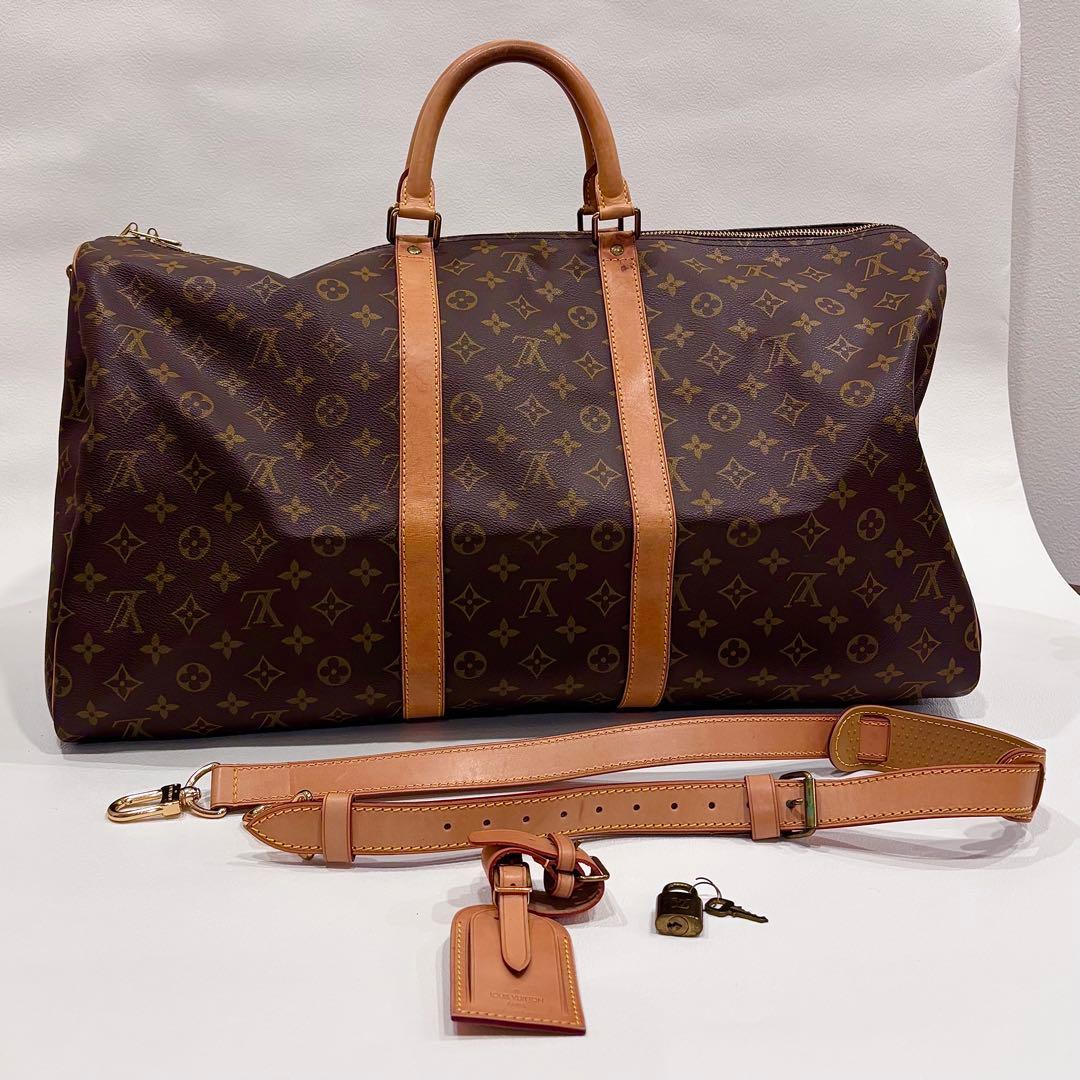 ルイヴィトン キーポル バンドリエール50 モノグラム　ボストン　レトロ