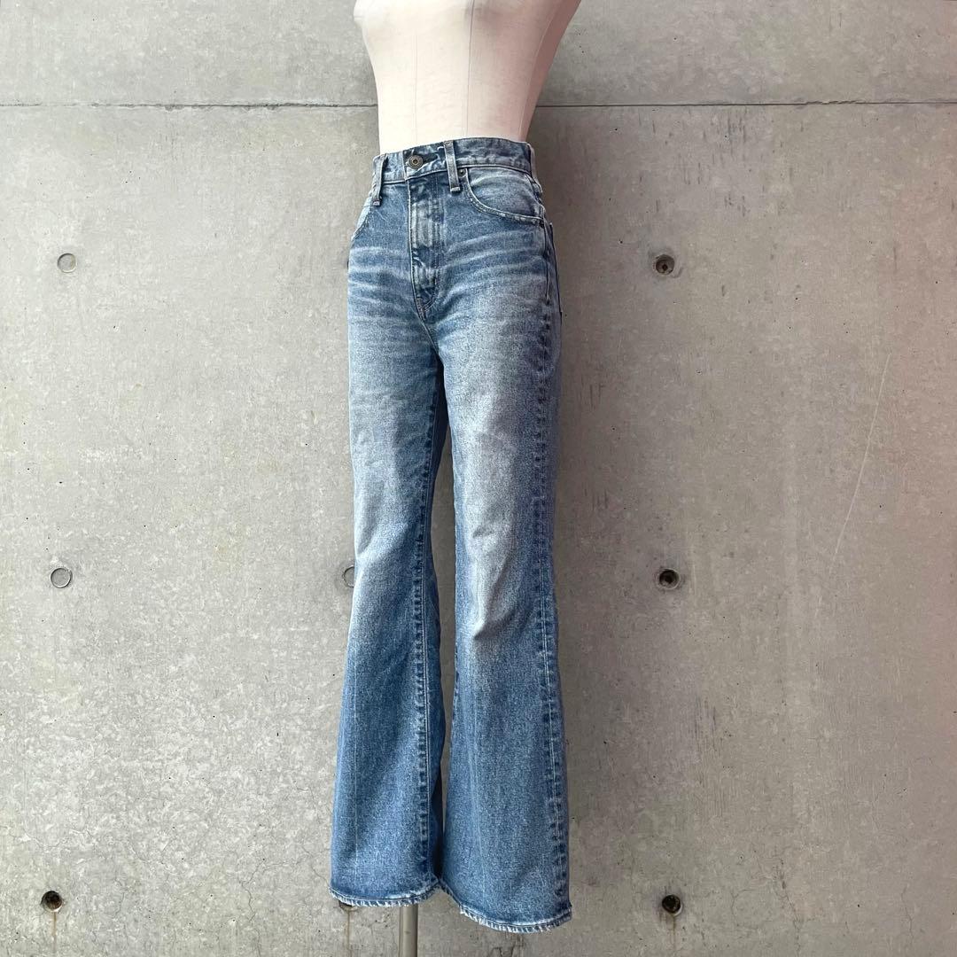 マウジーmoussyMVS FLAREフレアデニムパンツ ジーンズ 24インチ