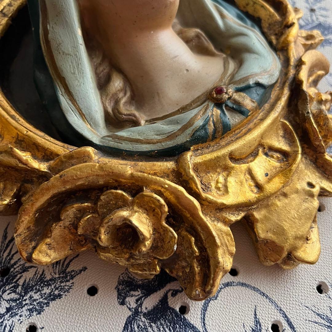 フランスアンティーク ♧ 嘆きの聖母 ♧ レリーフ27cm