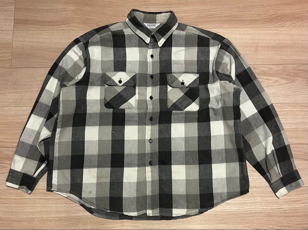 80s FIVE BROTHER ファイブ ブラザー 黒 白 2XL レア 古着