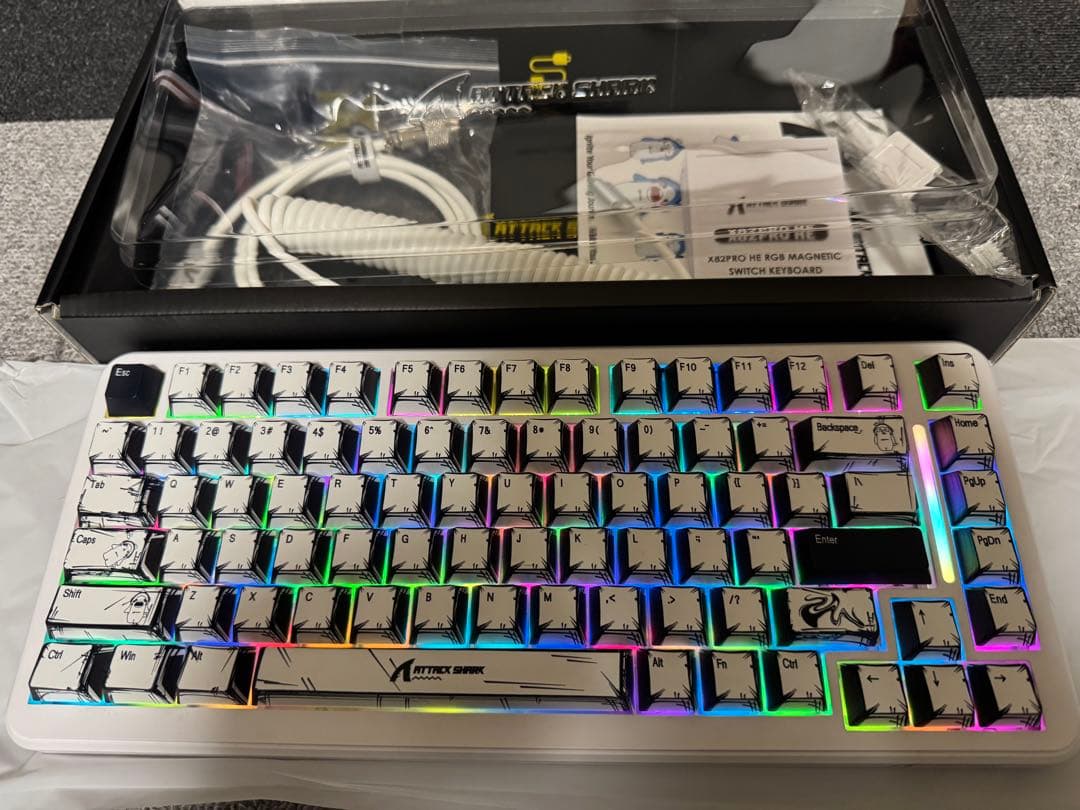 ATTACK SHARK X82 PRO HE ラピッドトリガーキーボード 美品