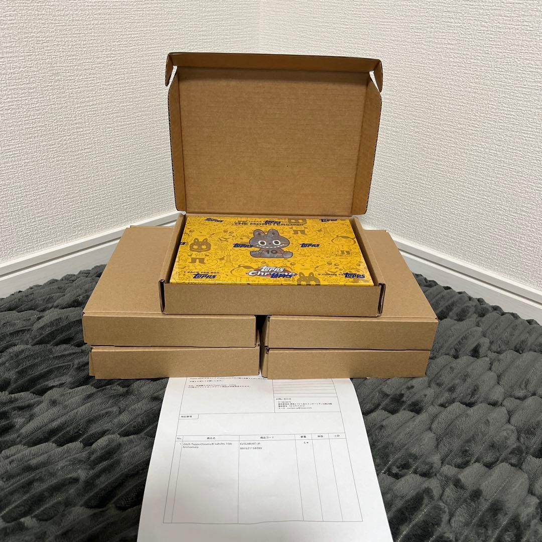 【新品未開封】Topps Chrome labubu 10周年記念BOX ラブブ