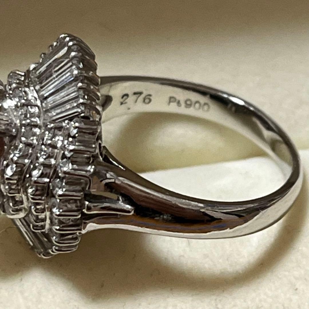 Pt900ルビー2.76ctダイヤ1.30ctリング