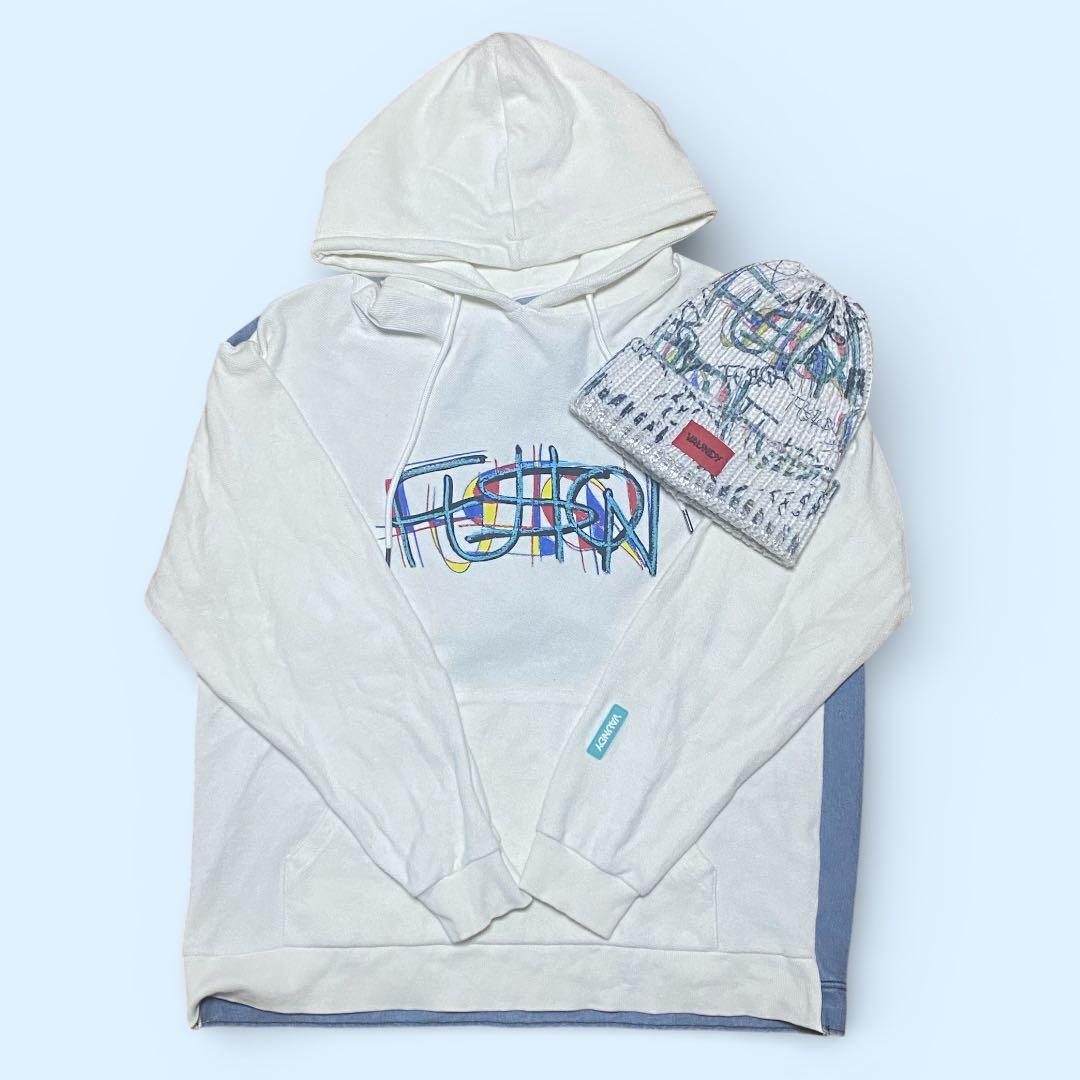 FUSION パーカー　ニット帽　セット