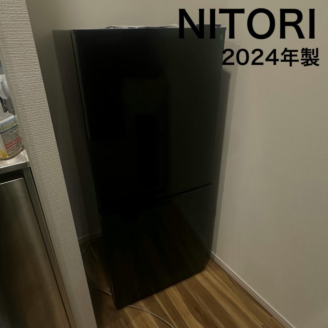 【良品】 NITORI ニトリ NTR-106BK 2ドア冷蔵庫 106L 黒