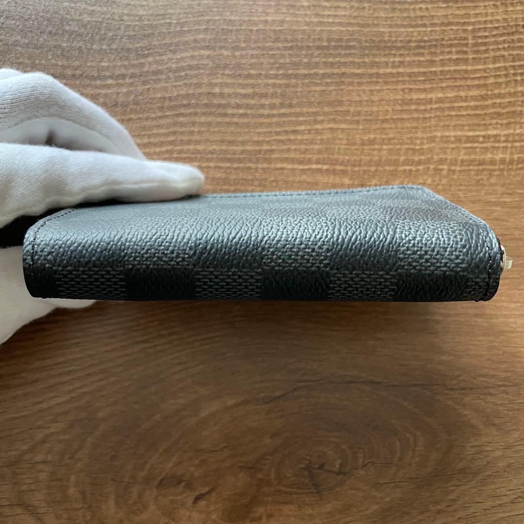 【美品】LOUIS VUITTONジッピーパースダミエN63076