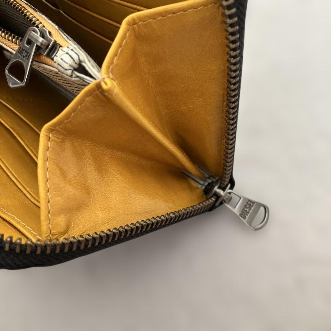 たなめぐ様‼️DIESEL ブラック レザー ヴィンテージ 長財布