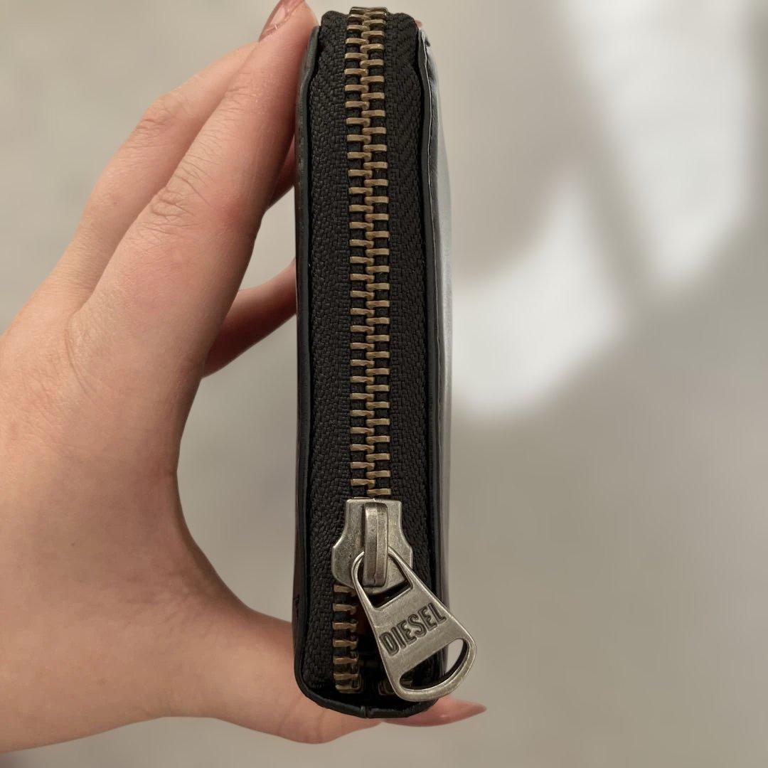 たなめぐ様‼️DIESEL ブラック レザー ヴィンテージ 長財布