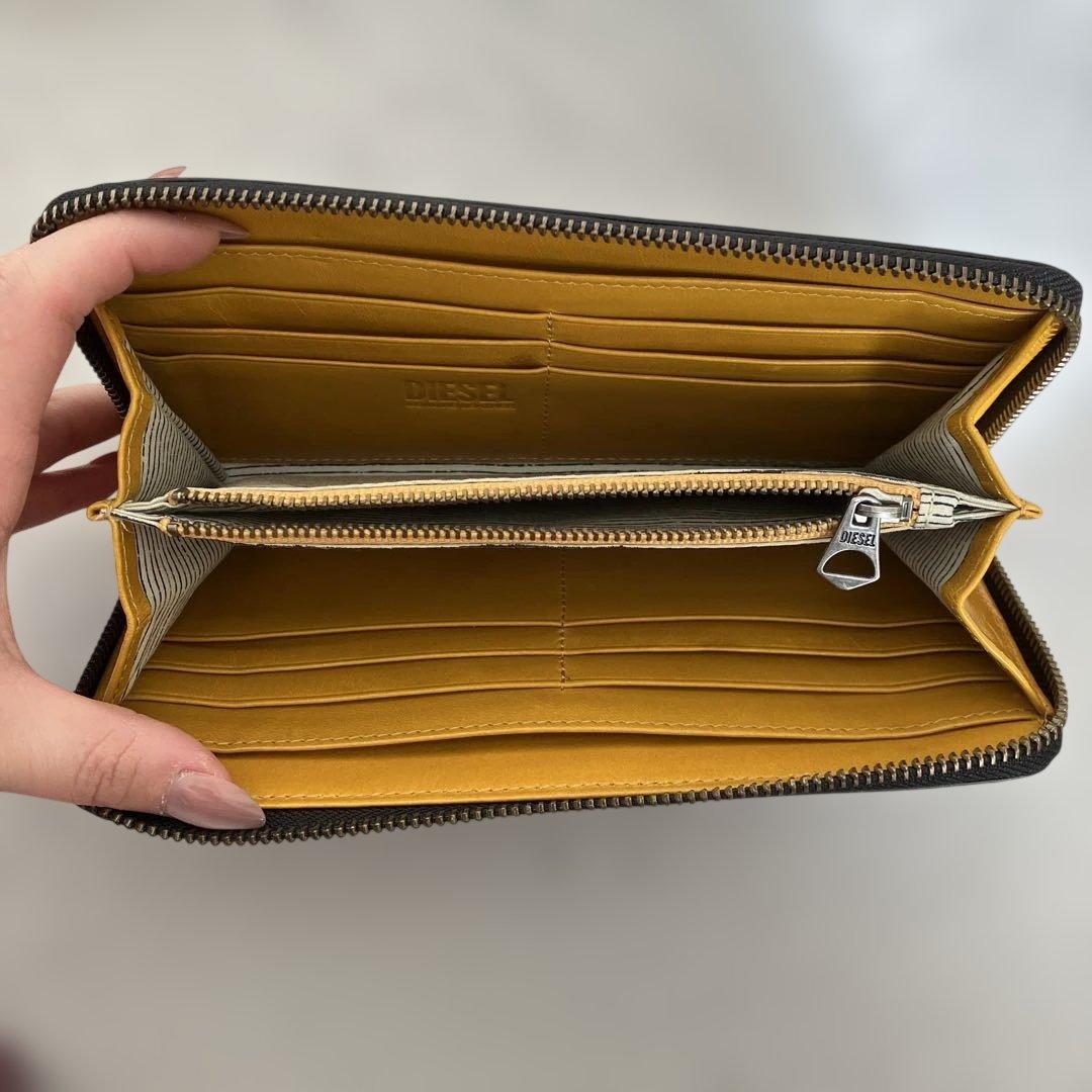 たなめぐ様‼️DIESEL ブラック レザー ヴィンテージ 長財布