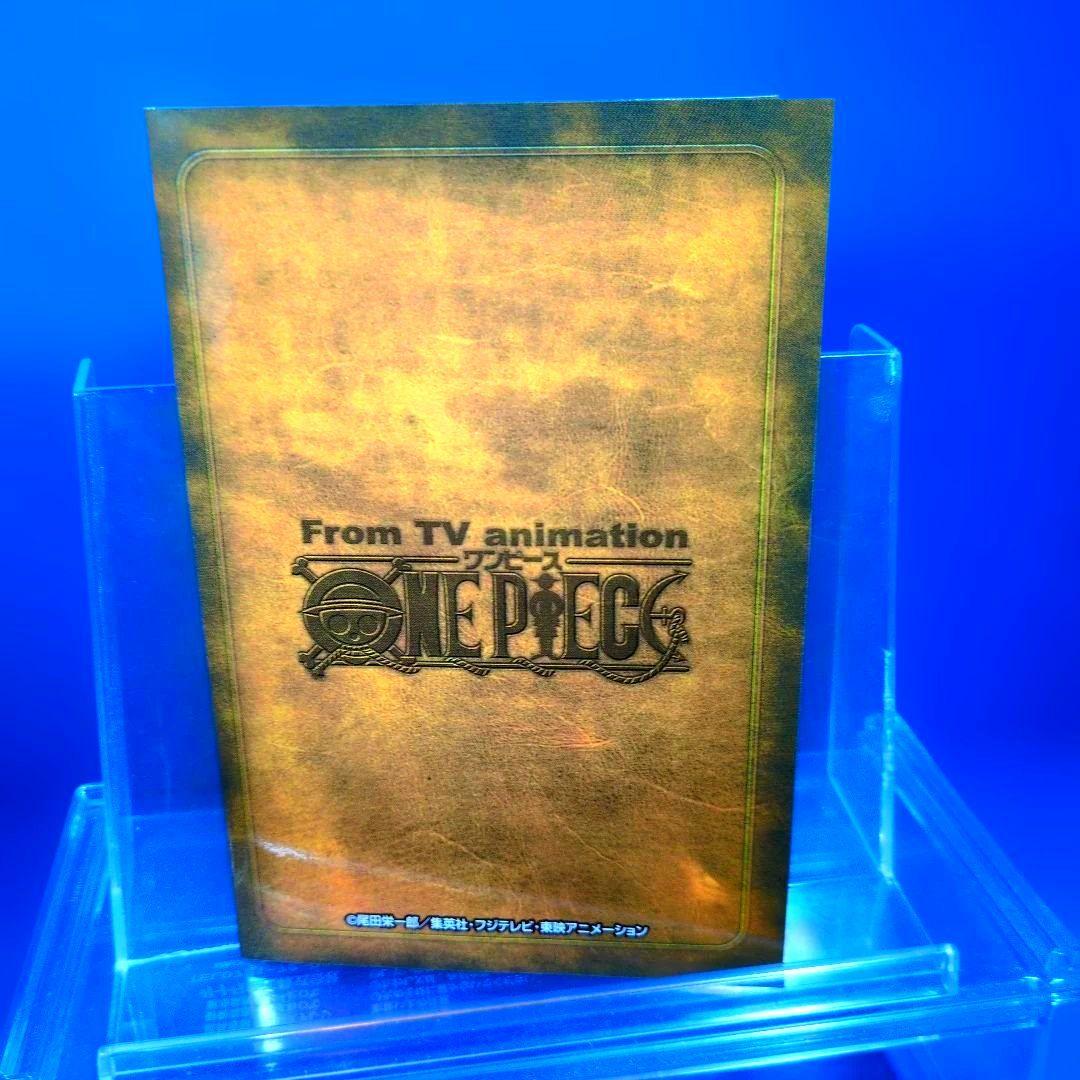 非売品　超貴重品　旧ワンピ　ルフィ　麦わらの大海賊　2002年プロモ　台紙付 Ｄ