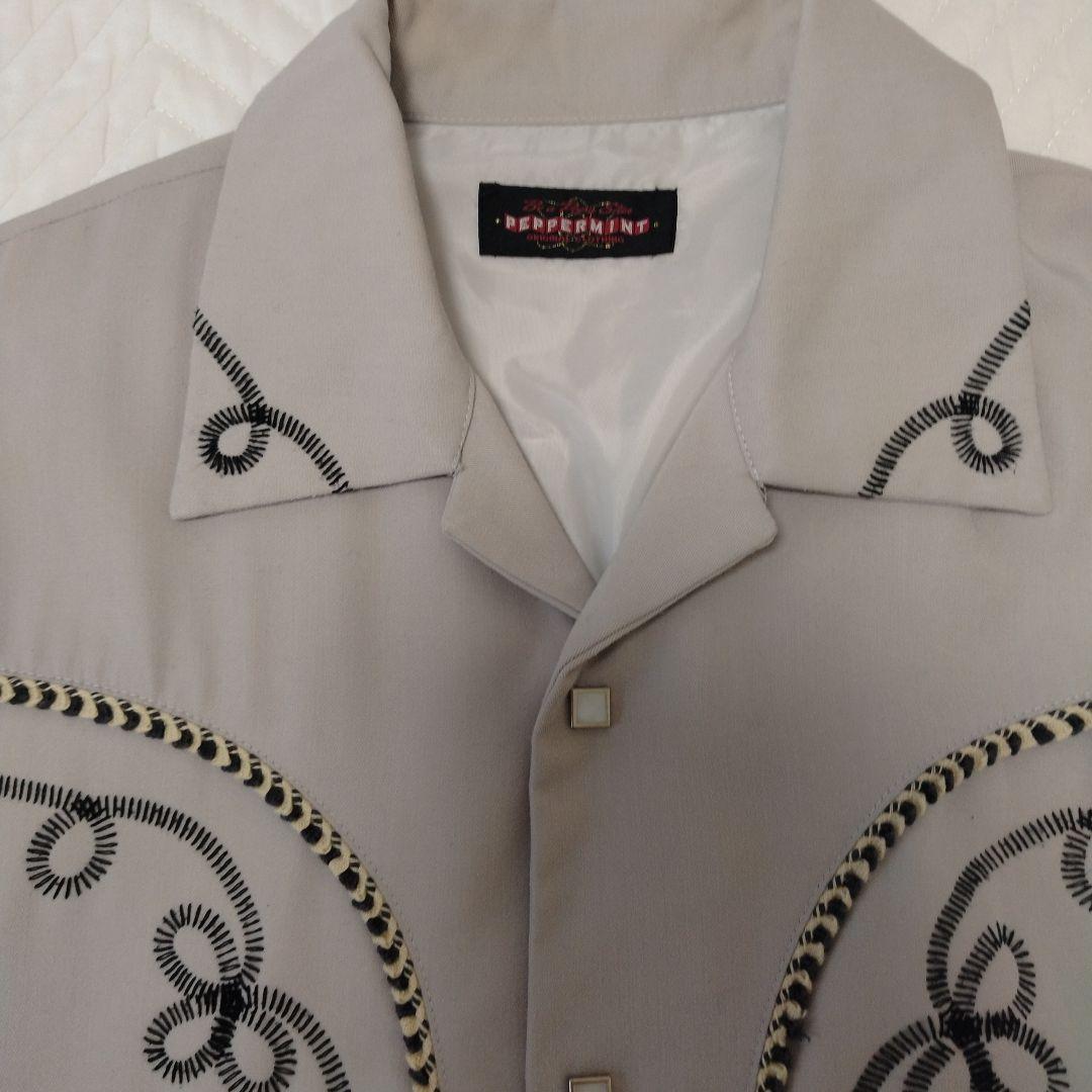 Peppermint ウエスタンジャケット　グレー　ロカビリー　ペパーミント