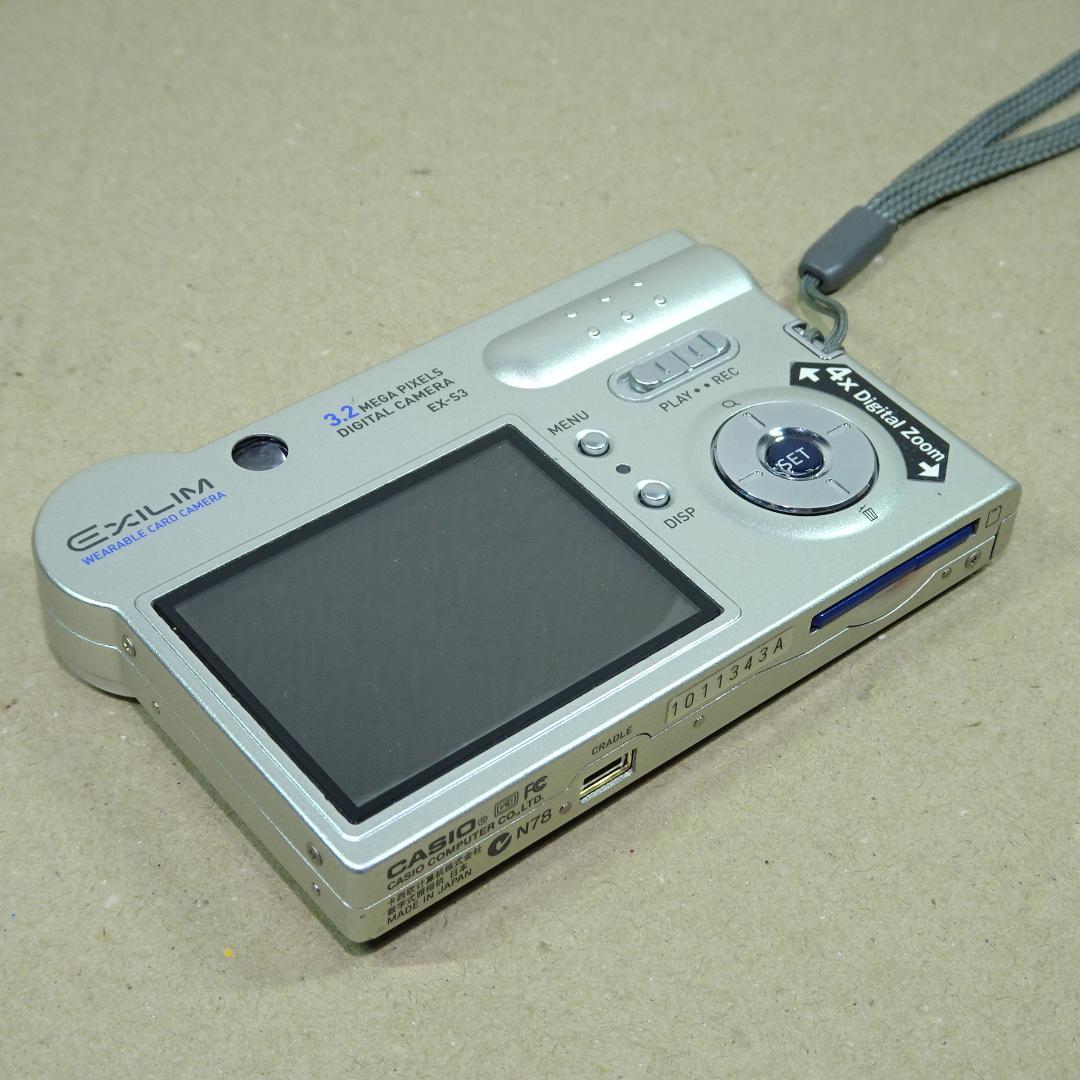 カシオ EXILIM EX-S3 オールドコンデジ デジカメ バッテリー新品付き