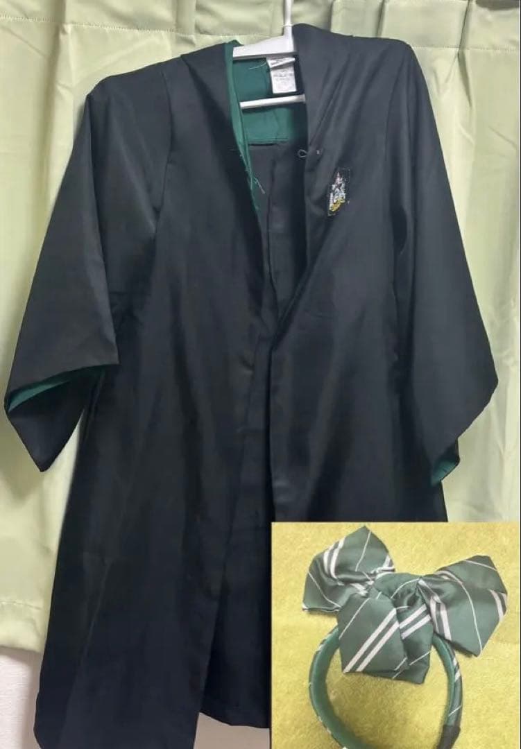 ハリーポッター スリザリン ローブ Sサイズ カチューシャ付き